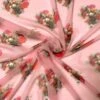 Hazy Floral Bouquets Printed Silk Chiffon - Gentle Pink / Multicolor -Fabrics And Fabrics Store 10072 1