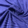 Italian Horizontal Striped Silk And Cotton Plissé Voile - Royal / Eggplant -Fabrics And Fabrics Store 10151 3
