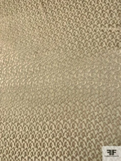 Italian Abstract Burnout Silk Chiffon - Tan 14 Italian Abstract Burnout Silk Chiffon - Tan -Fabrics And Fabrics Store 10156 4