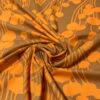 Streaming Floral Stems Silhouette Printed Organic Cotton Lawn - Caramel / Orange 1 Streaming Floral Stems Silhouette Printed Organic Cotton Lawn - Caramel / Orange -Fabrics And Fabrics Store 10263 1