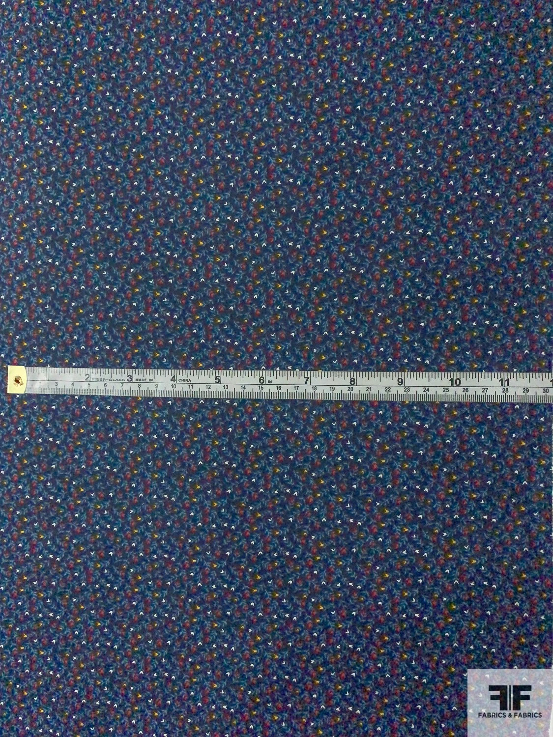 Ditsy Floral Printed Cotton Lawn - Navy / Blue / Red / White / Yellow 7 Ditsy Floral Printed Cotton Lawn - Navy / Blue / Red / White / Yellow - Image 5