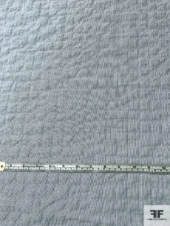 Japanese Micro-Striped Plisse Cotton Shirting With Fused Backing - Blue / Off-White 13 Japanese Micro-Striped Plisse Cotton Shirting With Fused Backing - Blue / Off-White -Fabrics And Fabrics Store 10784 4