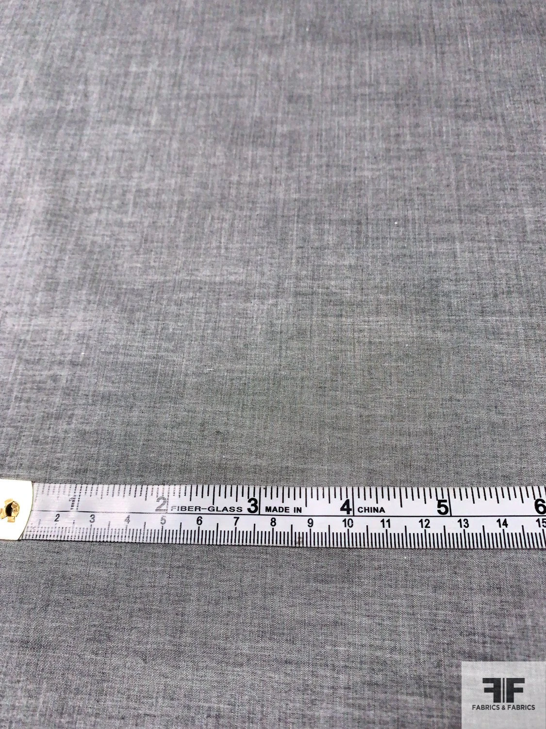 Basic Fine Cotton Shirting - Dark Grey 8 Basic Fine Cotton Shirting - Dark Grey - Image 6