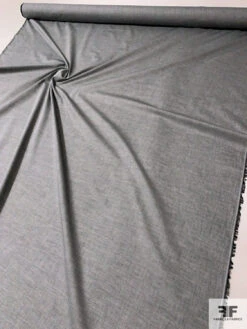 Basic Fine Cotton Shirting - Dark Grey