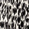 Abstract Streaks Printed Cotton-Silk Faille - Black / Off-White