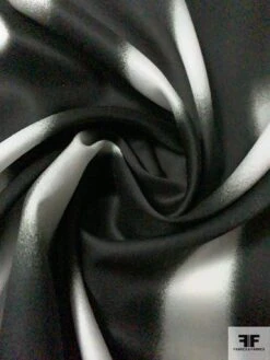 Italian Hazy Floating Rectangles Printed Cotton Lawn - Black / Ecru 12 Italian Hazy Floating Rectangles Printed Cotton Lawn - Black / Ecru -Fabrics And Fabrics Store 10852 3