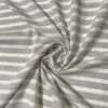 Horizontal Yarn-Dyed Striped Cotton Poly Voile - Earth Grey / Ivory