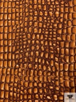 Reptile Pattern Lightweight Cotton Twill - Caramel / Brown / Black -Fabrics And Fabrics Store 10921 4
