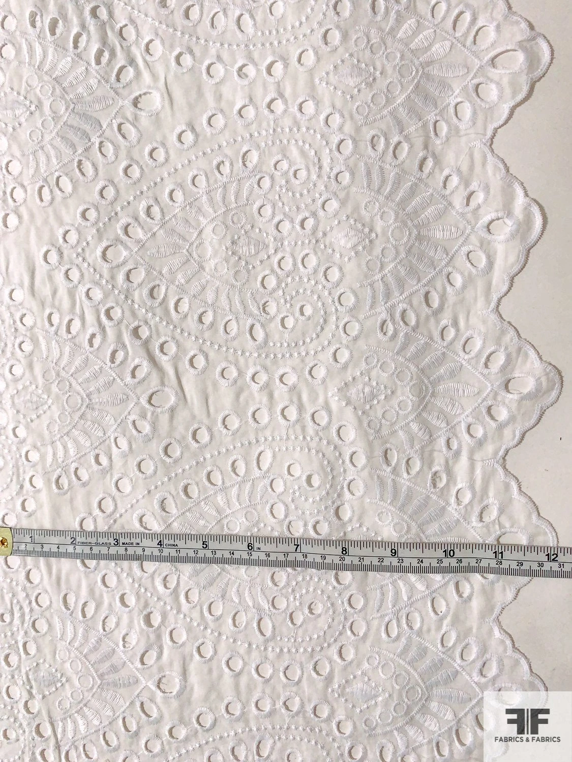 Lela Rose Medallion Eyelet Embroidered Cotton - White 7 Lela Rose Medallion Eyelet Embroidered Cotton - White - Image 5