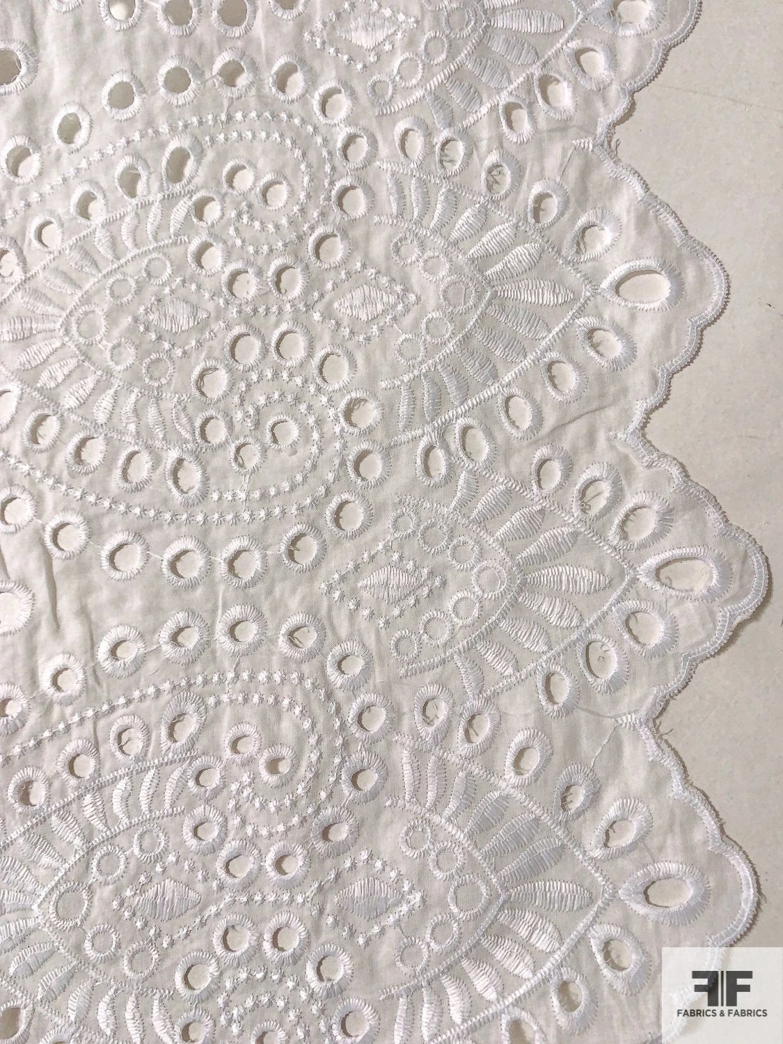 Lela Rose Medallion Eyelet Embroidered Cotton - White 11 Lela Rose Medallion Eyelet Embroidered Cotton - White - Image 9