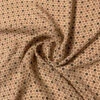 Ditsy Circle Graphic Grid Printed Silk Georgette - Milk Chocolate / Black / Sand 2 Ditsy Circle Graphic Grid Printed Silk Georgette - Milk Chocolate / Black / Sand -Fabrics And Fabrics Store 11167 1