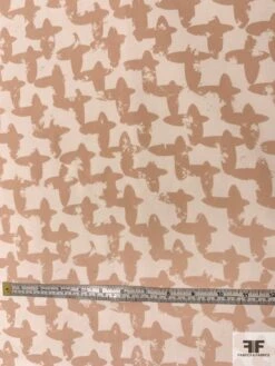 Cross Graphic Printed Silk Crepe De Chine - Blush / Ivory 13 Cross Graphic Printed Silk Crepe De Chine - Blush / Ivory -Fabrics And Fabrics Store 11425 5