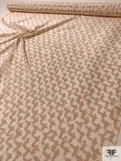 Cross Graphic Printed Silk Crepe De Chine - Blush / Ivory 15 Cross Graphic Printed Silk Crepe De Chine - Blush / Ivory -Fabrics And Fabrics Store 11425 7