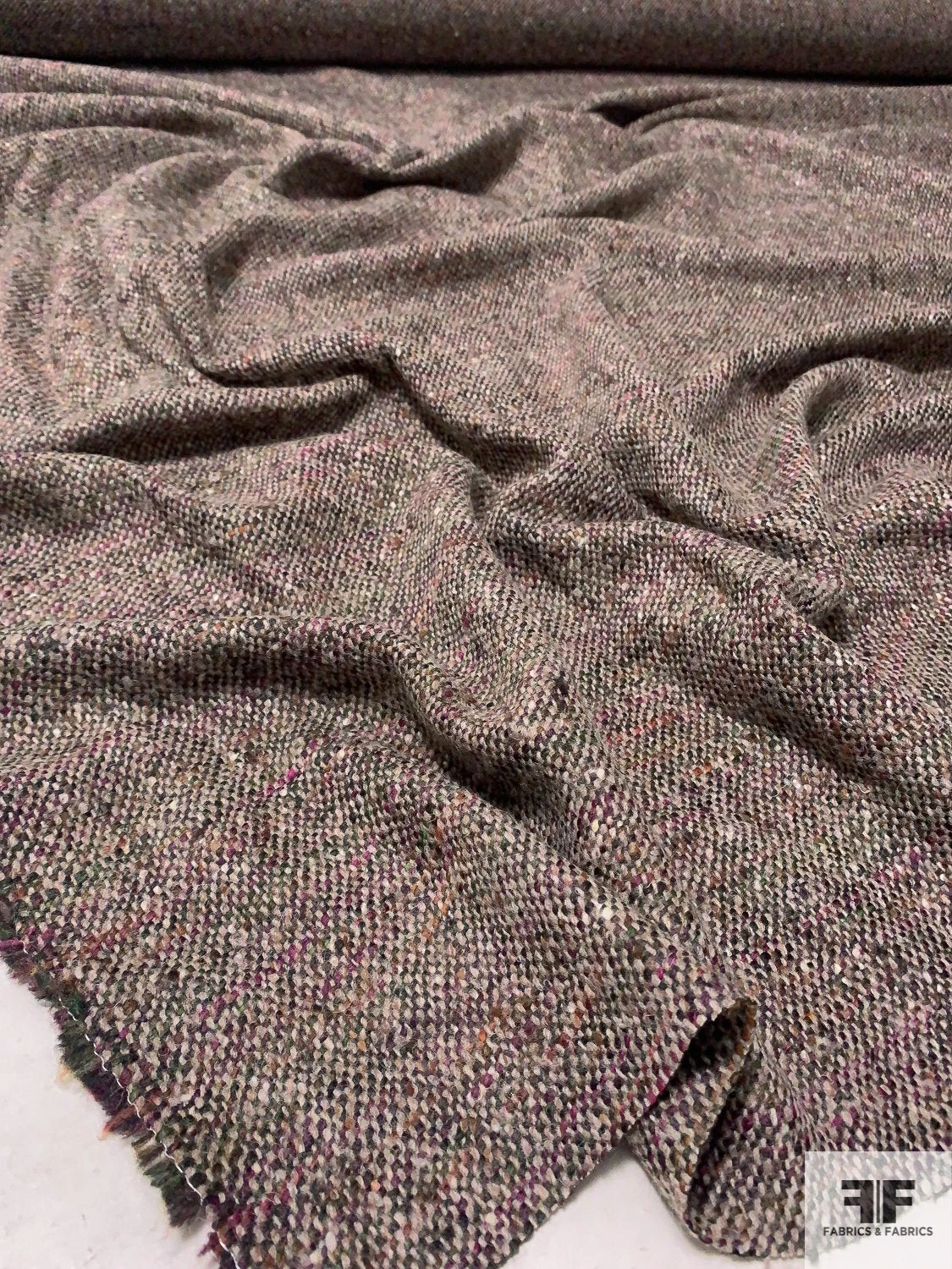 Italian Donegal Wool Tweed Suiting - Shades Of Grey / Multicolor 7 Italian Donegal Wool Tweed Suiting - Shades Of Grey / Multicolor - Image 5