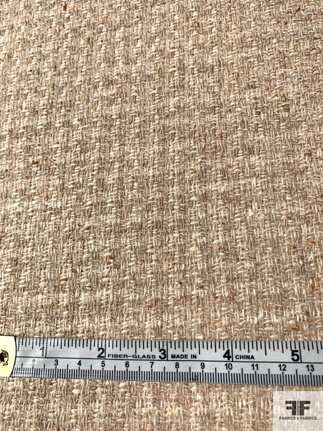 Italian Basketweave Wool Suiting - Oatmeal 5 Italian Basketweave Wool Suiting - Oatmeal - Image 3