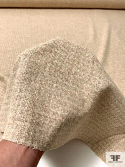 Italian Basketweave Wool Suiting - Oatmeal 10 Italian Basketweave Wool Suiting - Oatmeal -Fabrics And Fabrics Store 11515 5