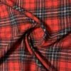 Italian Yarn-Dyed Plaid Wool Gauze - Red / Black / White -Fabrics And Fabrics Store 11525 1
