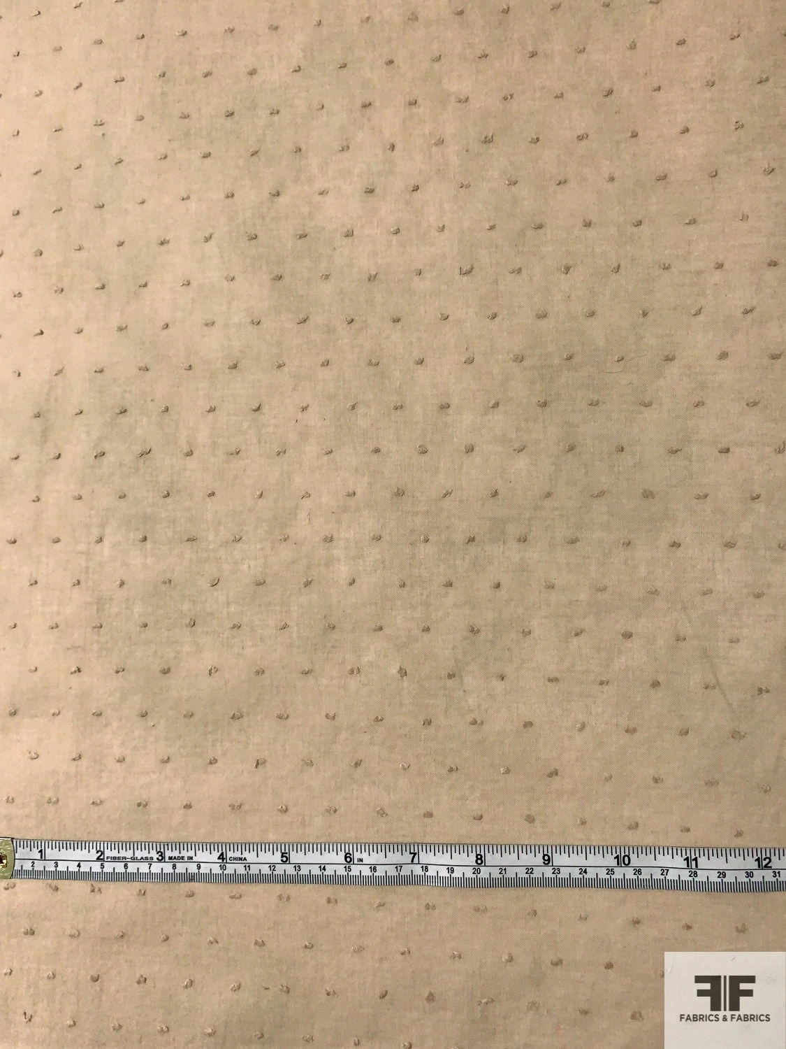 Swiss Dot Cotton Voile - Tan 7 Swiss Dot Cotton Voile - Tan - Image 5