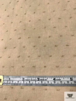Swiss Dot Cotton Voile - Tan 15 Swiss Dot Cotton Voile - Tan -Fabrics And Fabrics Store 11540 6