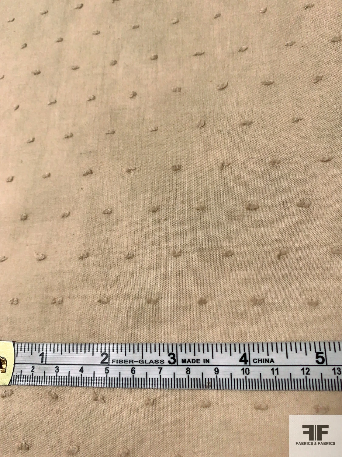 Swiss Dot Cotton Voile - Tan 8 Swiss Dot Cotton Voile - Tan - Image 6