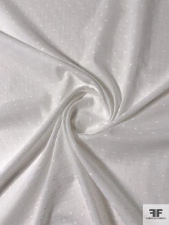 Swiss Dot Cotton Voile - White -Fabrics And Fabrics Store 11541 2
