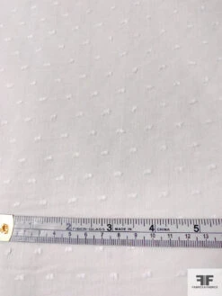 Swiss Dot Cotton Voile - White -Fabrics And Fabrics Store 11541 5
