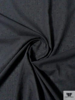 Swiss Dot Cotton Voile - Black -Fabrics And Fabrics Store 11542 2