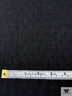Swiss Dot Cotton Voile - Black -Fabrics And Fabrics Store 11542 5