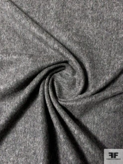 Italian Basic Wool Blend Brushed Suiting - Heathered Grey -Fabrics And Fabrics Store 11555 1
