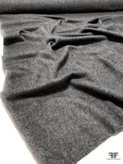 Italian Basic Wool Blend Brushed Suiting - Heathered Grey
