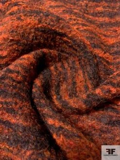 Italian Jacket Weight Mohair Wool - Rust / Orange / Brown 9 Italian Jacket Weight Mohair Wool - Rust / Orange / Brown -Fabrics And Fabrics Store 11560 2