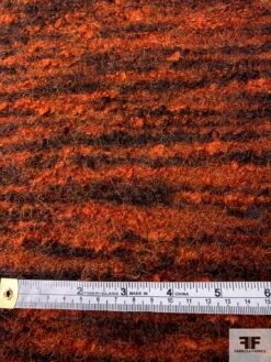 Italian Jacket Weight Mohair Wool - Rust / Orange / Brown 10 Italian Jacket Weight Mohair Wool - Rust / Orange / Brown -Fabrics And Fabrics Store 11560 3