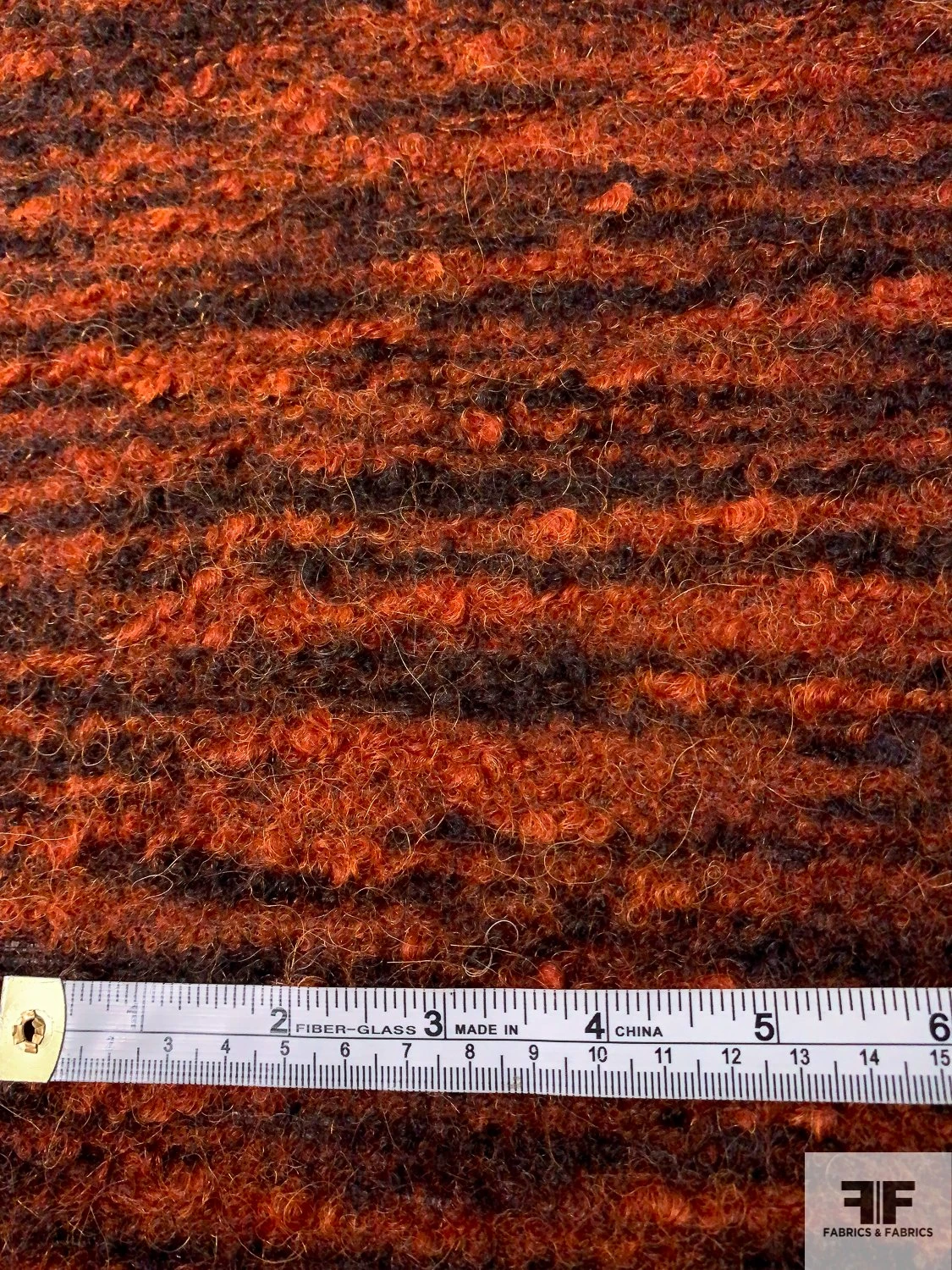 Italian Jacket Weight Mohair Wool - Rust / Orange / Brown 6 Italian Jacket Weight Mohair Wool - Rust / Orange / Brown - Image 4