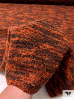 Italian Jacket Weight Mohair Wool - Rust / Orange / Brown 11 Italian Jacket Weight Mohair Wool - Rust / Orange / Brown -Fabrics And Fabrics Store 11560 4