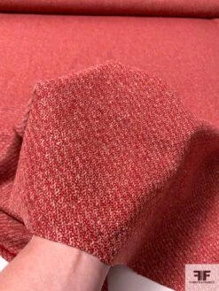 Basic Two-Tone Wool Suiting - Red / Blushy Pink 9 Basic Two-Tone Wool Suiting - Red / Blushy Pink -Fabrics And Fabrics Store 11565 4