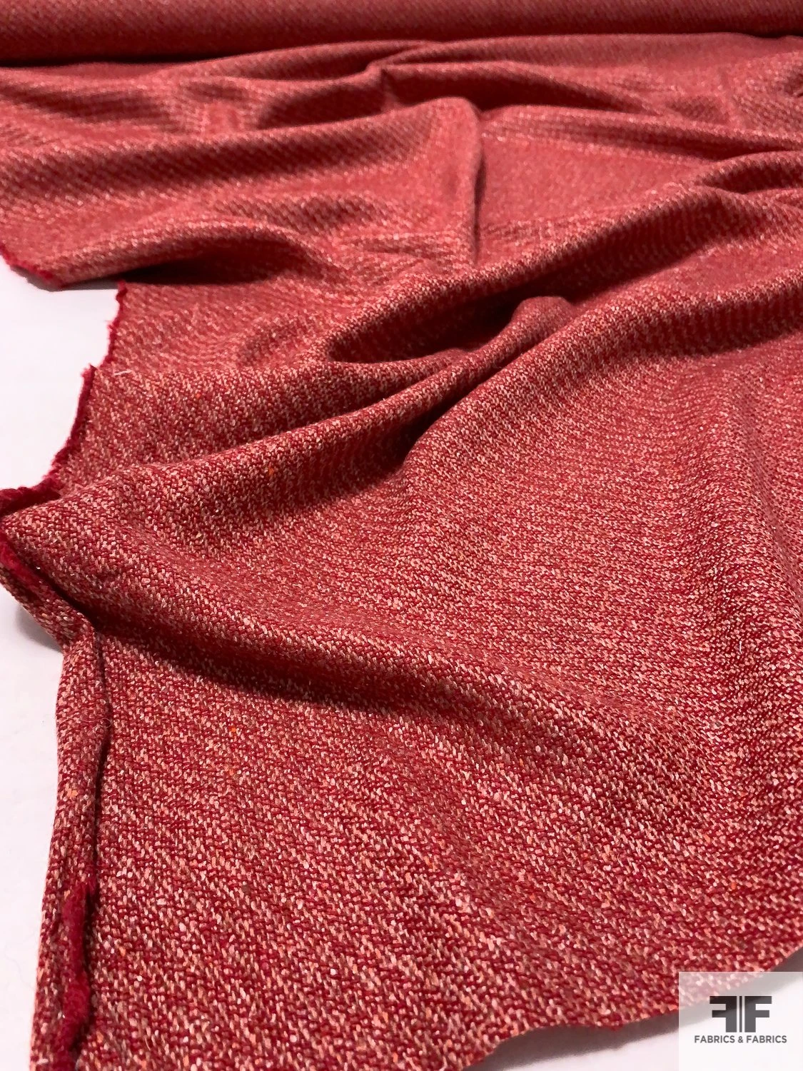 Basic Two-Tone Wool Suiting - Red / Blushy Pink 3 Basic Two-Tone Wool Suiting - Red / Blushy Pink