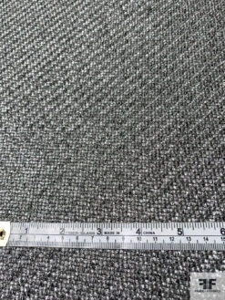 Italian Shimmery Wool Blend Suiting - Gunmetal Silver 10 Italian Shimmery Wool Blend Suiting - Gunmetal Silver -Fabrics And Fabrics Store 11570 3