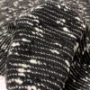 Italian Boucle Yarn Striped Wool Blend Suiting - Black / Ivory 1 Italian Boucle Yarn Striped Wool Blend Suiting - Black / Ivory -Fabrics And Fabrics Store 11575 5
