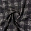 Italian Loosely Woven Buffalo Plaid Virgin Wool Blend Suiting - Black / Ivory 2 Italian Loosely Woven Buffalo Plaid Virgin Wool Blend Suiting - Black / Ivory -Fabrics And Fabrics Store 11581 1