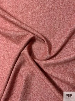 French Two-Tone Wool Blend Suiting - Red / Off-White -Fabrics And Fabrics Store 11588 1