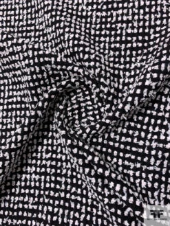 Made In England Classic Cotton-Wool Tweed - Black / White -Fabrics And Fabrics Store 11601 1