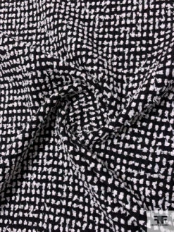 Made In England Classic Cotton-Wool Tweed - Black / White -Fabrics And Fabrics Store 11601 2