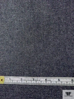 Italian Wool Blend Flannel Gabardine - Denim Navy 11 Italian Wool Blend Flannel Gabardine - Denim Navy -Fabrics And Fabrics Store 11604 4