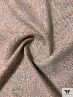 Italian Tone-on-Tone Jacket-Weight Wool Coating - Grey / Orange 10 Italian Tone-on-Tone Jacket-Weight Wool Coating - Grey / Orange -Fabrics And Fabrics Store 11614 2