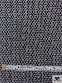 Italian Honeycomb Wool Blend Reversible Tweed Suiting - Navy / Grey / Silver 12 Italian Honeycomb Wool Blend Reversible Tweed Suiting - Navy / Grey / Silver -Fabrics And Fabrics Store 11637 4