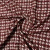 Italian Classic Wool Blend Tweed Suiting - Maroon / Brown / Off-White -Fabrics And Fabrics Store 11639 1