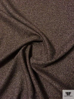 Italian Sparkle Wool Suiting With Lurex Fibers - Brown / Lilac / Gold -Fabrics And Fabrics Store 11646 2