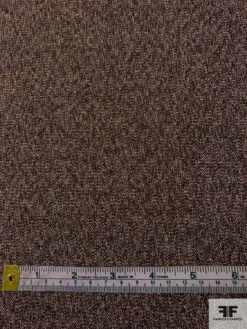 Italian Sparkle Wool Suiting With Lurex Fibers - Brown / Lilac / Gold -Fabrics And Fabrics Store 11646 4
