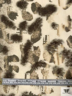 Italian Plain-Weave Abstract Printed Wool - Stone / Grey / Off-White 13 Italian Plain-Weave Abstract Printed Wool - Stone / Grey / Off-White -Fabrics And Fabrics Store 11701 5