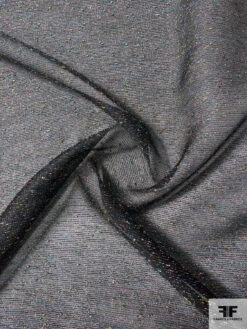 Micro-Striped Textured Organza With Lurex Speckles - Black / Gold / Turquoise / Lilac -Fabrics And Fabrics Store 11704 1 6d289c8e 31f5 4c9c b7d9 6b5a760b45c5